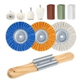 thumbnail image 2 of 11x Kit de pulido de ruedas, compuestos multifuncionales, almohadillas para pulir carrocería de coche, rueda de pulido de 8 pulgadas para joyería de, 2 of 8
