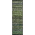 thumbnail image 2 of Addison Rugs Mayfield Premium Machine Washable Transitional Stripes Aloe Runner Rug, 2'3" X 7'6" Machine Washable Transitional Stripes Aloe Oversized Sherpa Throw Blanket, 2 of 6