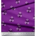 thumbnail image 2 of Soimoi Velvet Fabric Leaves & Floral Block Printed Fabric 1 Yard 58 Inch Wide, 2 of 3