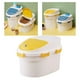 thumbnail image 5 of Contenedor de comida para perros y gatos, a prueba de humedad, con ruedas Amarillo S, 5 of 9