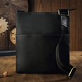 thumbnail image 1 of Bolso de hombro para hombre hecho a mano, bolso bandolera de piel de vaca vertical simple retro para hombre, mochila para hombre, 1 of 6