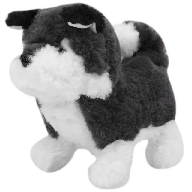 Juguete de peluche eléctrico, juguete de peluche Husky, regalo para nios que caminan para nios pequeos LHCER 1