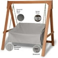 thumbnail image 4 of Covermates Outdoor Swing Cover - Heavy-Duty Polyester, Weather Resistant, Drawcord Hem, Seating and Chair Covers, 56W x 25D x 32H, Ripstop Grey, 4 of 8