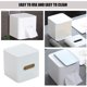 thumbnail image 3 of 2 piezas de caja de pañuelos de baño, funda de plástico cuadrada simple, soporte para cubos de pañuelos, estuche de almacenamiento, 3 of 6