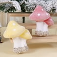 thumbnail image 4 of FastXmas Christmas Tree Mushroom Ornaments 2Pcs Gold Powder Mushroom Decorations 4.4*3.7 Inch Plastic Hanging Mushroom Ornaments Stimulation Mushroom Hanging Decor for Xmas Tree Holiday Party Home, 4 of 6