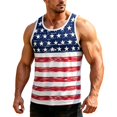 thumbnail image 2 of Mens Tank Top Patriotic Independence Day Breathable Sleeveless Undershirt Tank Mens USA 250Th Anniversary Shirt White L, 2 of 4