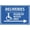 Warning Sign 4, variant on Deliveries Arrow Right Sign Safe Sign, Signs Outdoor, 8"x12", Sign For Home, Business, Driveway Alert