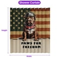 thumbnail image 5 of Freedom Paws Patriotic Pitbull Vintage Memorial Day Shower Curtain Terrier Dog Lover Waterproof Bathroom Bathtub Curtain - 12006, 5 of 5