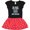Black & Red with Polka Dots, variant on Inktastic Mechanic Dad Funny Auto Girls Toddler Dress