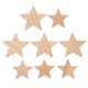 thumbnail image 1 of 10 piezas de estrellas de madera sin terminar para manualidades, adornos de estrella de cinco puntas de madera natural para fiestas y proyectos creativos de pintura., 1 of 6