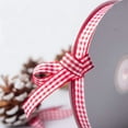 thumbnail image 2 of Durable 3/8inch Plaid Ribbon,Portable Box Wrapping Decorations for Picnic,147.6Ft Red and White Gingham Ribbon for Floral Decoration Bouquet,1Roll, 2 of 7