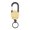 Khaki, variant on Hyasfey Fly Fishing Retractor Badge Reel with Wire Rope Multipurpose 360-Degree Rotation Keychain Carabiner Clip Camping Supplies