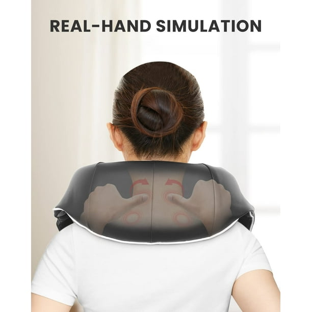  Electric Back Neck Massagers, Goletsure Massagers for Neck and  Shoulder with Heat, Simulate Human Hand Grasping and Kneading Shiatsu Neck  and Back Massager Neck Massager for Pain Relief Deep Tissue 