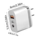 thumbnail image 3 of Cargador con enchufe internacional tipo cubo para iPhone y iPad. Puerto USB. Adaptador de corriente para viajes. Teléfono móvil., 3 of 4