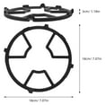 thumbnail image 2 of OUNONA Gas Stove Pot Rack Cast Iron Black Kitchenware Support 1Set, 2 of 8