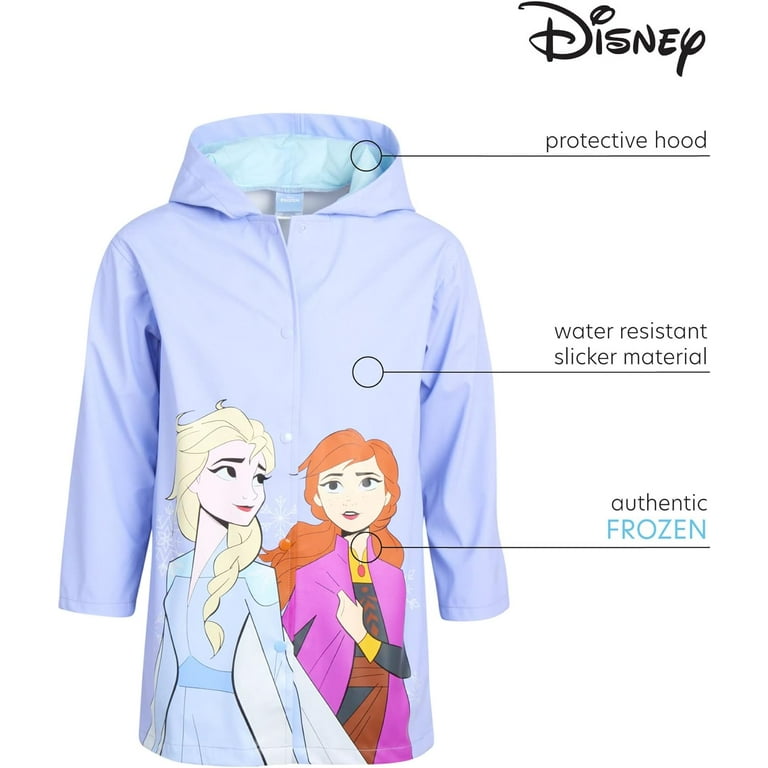 Disney Girls Rain Jacket Slicker Shell Raincoat Minnie Mouse