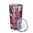 thumbnail image 2 of Cute Bulldogs 10oz Tumblers Stainless Steel Tumbler with Lid and Straw,Vacuum Insulated Double Wall Travel Tumbler Cups with Cleaning Brush for Coffee, Tea, 2 of 4