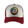 thumbnail image 1 of Gravity Threads Make Love Not War Patch Adjustable Trucker Hat - Red/White, 1 of 2