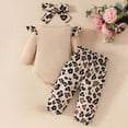 thumbnail image 3 of CAUYDY Newborn Picture Outfit for Baby Girls 0 3 6 9 Months 1T Toddler Ruffle Long Sleeved Jumpsuit Pants Headband 3-Piece Clothes Set Cute Beige Sizes 0-3 Months, 3 of 7