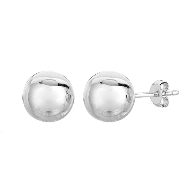 Boucles d'Oreilles en Argent Sterling, 6mm