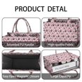 thumbnail image 4 of Large Capacity Tote Bag,French Bulldog Cute Bone Paw Print Handbag Fashion Luxury Tote Bag,15.7"x13"x 5.1" Inches,Laptop Compatible, 4 of 6