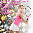 thumbnail image 2 of Raqueta de Tenis AMA SPORT rosa graffiti con Correa de Hombro para Niños, 2 of 6