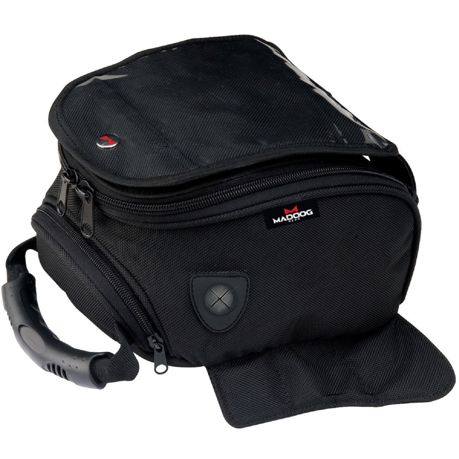 Expandable Magnetic Motorcycle Tank Bag w// Rain Cover /& Map Window. American Rider