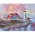 thumbnail image 2 of Wallich, Richard 32x26 White Modern Wood Framed Museum Art Print Titled - Lighthouse, 2 of 4