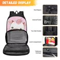 thumbnail image 7 of FOR U DESIGNS Cow Strawberry Backpack Lunch Bag for Kids Girls Cute Pink Bookbag with Cooler Warm Lunch Box, Weekend Getaways Knapsacks Middle School Back Packs, 7 of 7