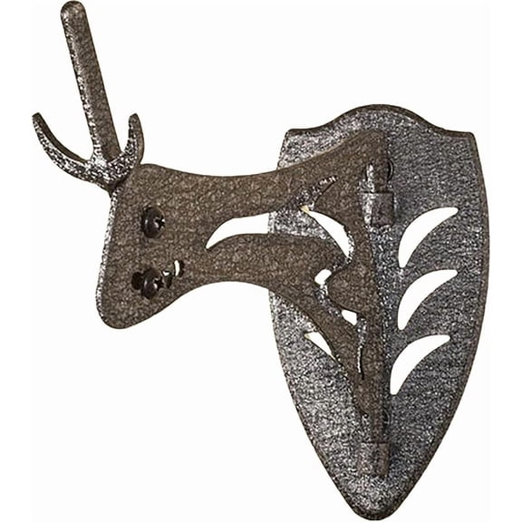 Little Hooker Trophy Mount - Adjustable Powder - Coated Steel Kit for Small & Mid - sized Game Skulls Graphite Black & Robust Brown