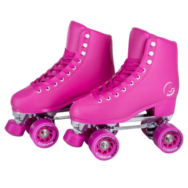 Pink, Youth 6 / Mens 6 / Womens 7 Cal 7 All-Purpose Indoor Outdoor Speedy Roller Skate for Youth and Adults 