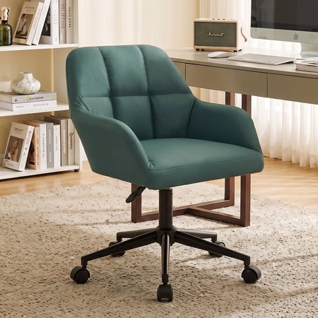 modern mid-century faux leather office product