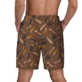 thumbnail image 2 of Lsque Mens Swim Trunks Autumn Pinecone Plants Pattern - Bathing Suit Compression Liner - Beach Swim Shorts Swimwear - (S-3XL) - Stretch Quick Dry -, 2 of 9