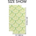 thumbnail image 3 of Soft Hand Towels 2 Packs Bath Towels Lemon Pattern Absorbent Washcloths Multipurpose for Bathroom Gym Hotel Spa, 3 of 6