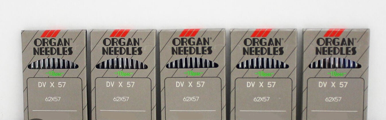 Teamwork 50 ORGAN 62X57, DVX57 NEEDLES SIZE#24 fits SINGER, KANSAI SPECIAL, PEGASUS, JUKI