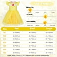 thumbnail image 2 of Benylion Girls Princess Costume Dress Toddler Kids Short Flutter Sleeve Tulle Dress up Cosplay Theme Party Outfit for 9-10 Years, 2 of 6