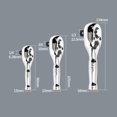 thumbnail image 7 of yotijar 3 Pieces Stubby Drive Ratchet Set Automotive Tool Comfort Grip Socket Wrench Print B, 7 of 7