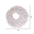 thumbnail image 2 of Vickerman 48" White Fir Artificial Christmas Wreath, Warm White Dura-Lit LED lights, 2 of 2
