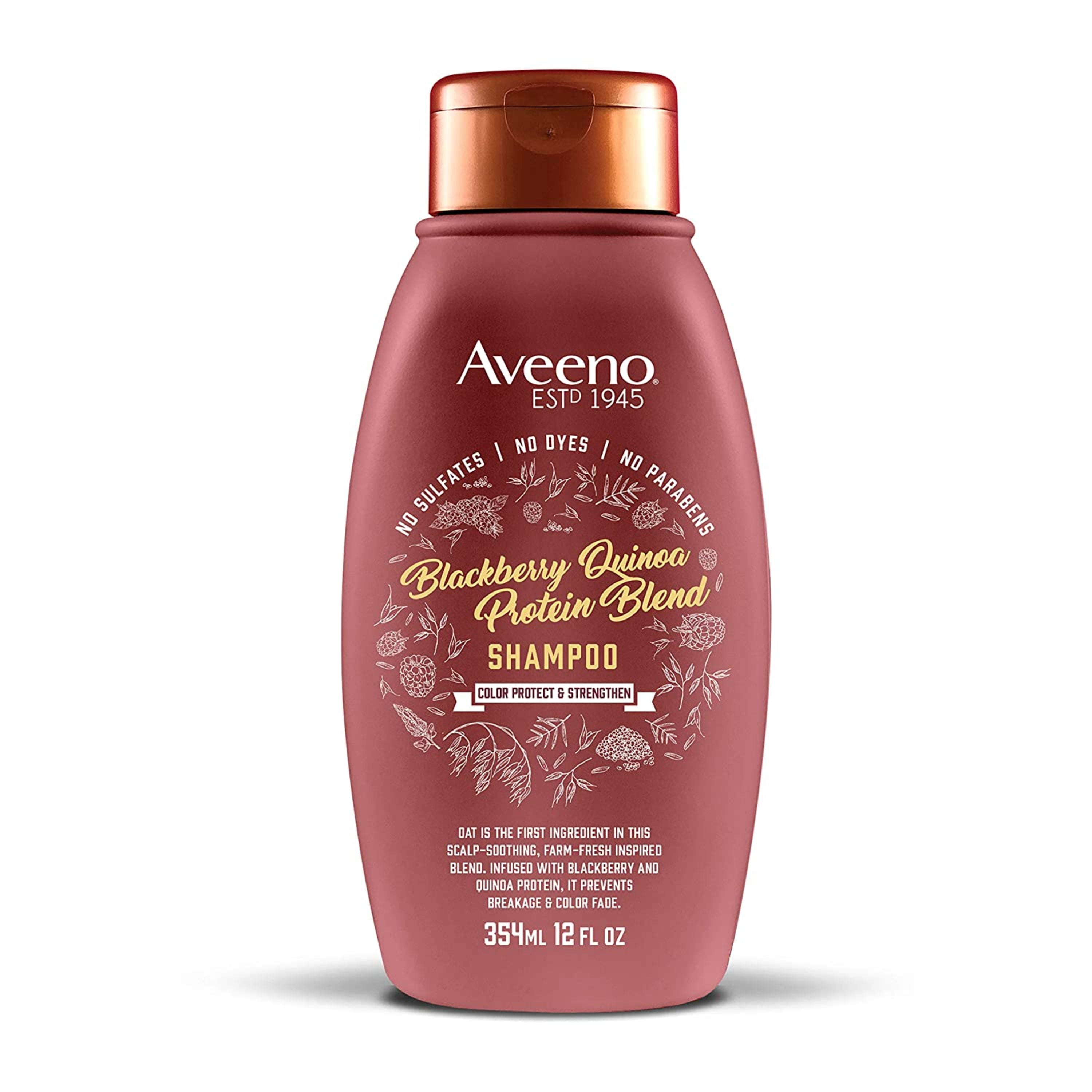 Aveeno Blackberry Quinoa Protein Blend Shampoo, 12 fl. oz