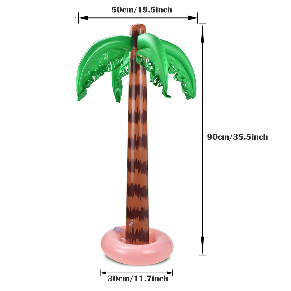 Palm Tree Toy - Inflatable Palm Trees 90 CM Coconut Trees Beach Backdrop Favor for Tropical Hawaiian Luau Party Decoration - 2 Pack - image 2 of 7