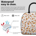 thumbnail image 3 of Lunch Bag Lunch Box for Women Reusable Insulated Lunch Bags,Water-Resistant Pizza Logo Cooler Lunch Tote Bag, Large Capacity for Work Travel Picnic, 3 of 6