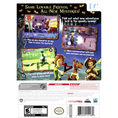 wii scooby doo spooky swamp walkthrough