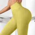 thumbnail image 5 of TGPMGRZ Leggings for Women Scrunch Lifting Gym Seamless Workout Leggings Tummy Control Yoga Pants Yellow Size M, 5 of 7