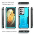 thumbnail image 5 of ExoGuard For Samsung Galaxy S21 Ultra 5G Case，Full-Body Phone Case with Kickstand (Blue), 5 of 8