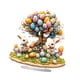 thumbnail image 5 of Adorno de de Pascua, adorno de mesa, huevos coloridos, manualidades decorativas DIY, decoración acrílica plana 2D para fiesta de oficina y, 5 of 8