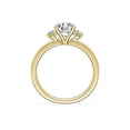 thumbnail image 2 of 0.70 Carat Brilliant Round Cut Real Diamond Elegant Halo Wedding Ring for Women Solid 18K Yellow Gold Size 10, 2 of 8