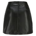 thumbnail image 6 of KIHOUT Plus Size Skirt for Women Women Fashion Leather Stretch Casual Half-length Hip Zipper Skirt, 6 of 7