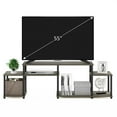 thumbnail image 3 of Pemberly Row Turn-N-Tube Handel TV Stand for TV up to 55" in French Oak/Black, 3 of 6