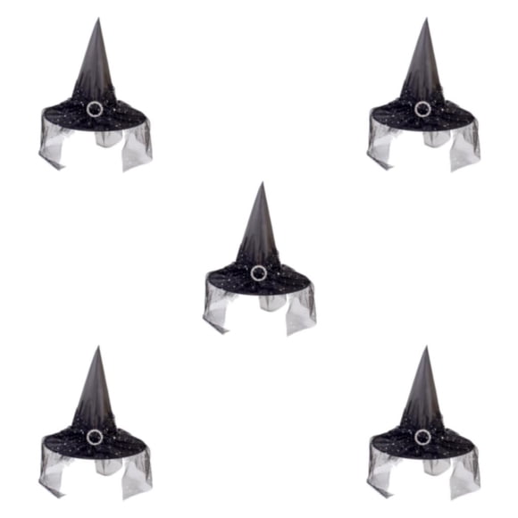 Naiovety Sombreros de brujas para adultos combinados: accesorios de fiesta elegantes y resistentes para Halloween, duraderos y no negros Type2 NO2