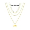 thumbnail image 3 of Women's Necklaces Women Jewelry Elegant Pendant Necklace For Women Gold Three Layer Necklace Female Collarbone Chain Necklace For Women, 3 of 4